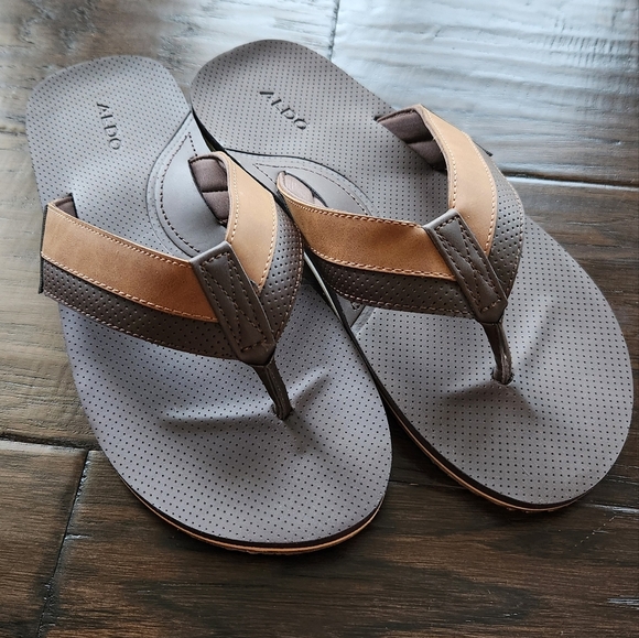 ALDO Men’s sandals, mynytho, Size 9. NEW With Box. Brown - Picture 2 of 11